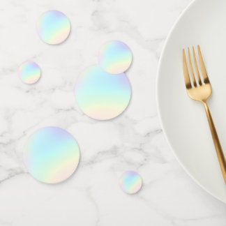 Confettis Pastel Rainbow fête d'anniversaire esthétique