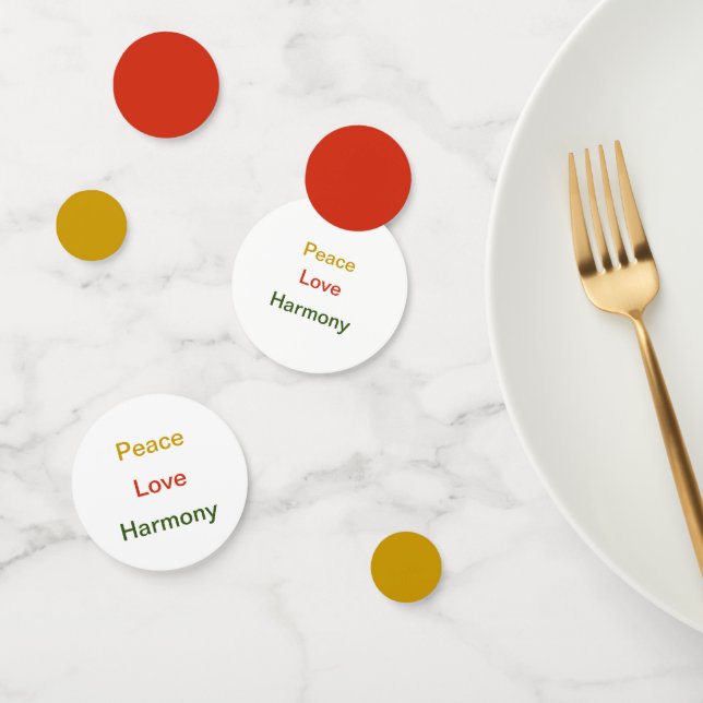 Confettis Peace Love Harmony (Groupe)