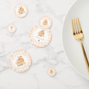 Confettis Peach En vichy Fall Un Peu Citrouille Est En Route