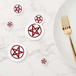 Confettis Pentagram Red Devil