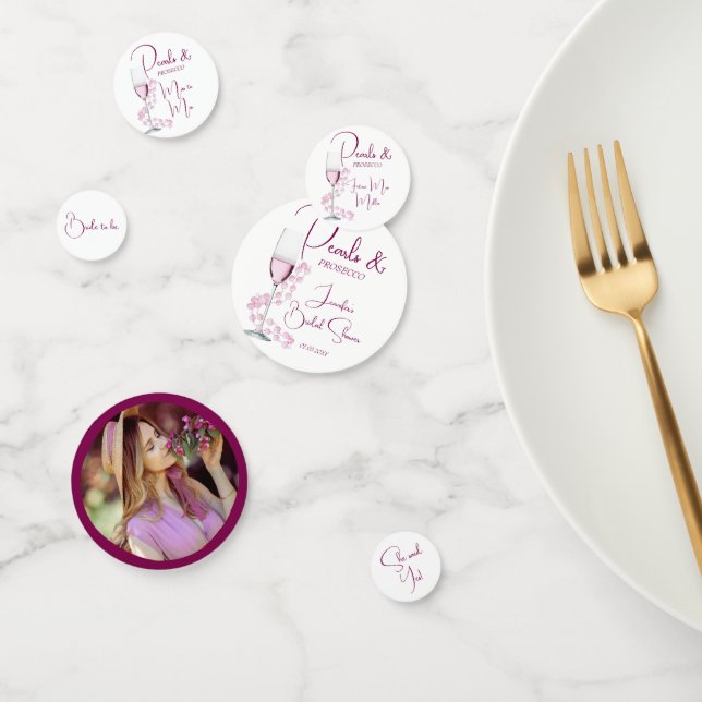 Confettis Perles et Prosecco Élégante Moderne pour une Fête  (Groupe)