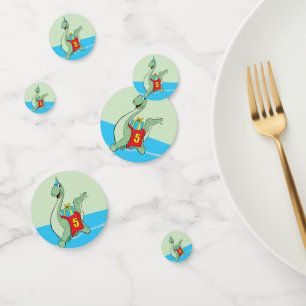 Confettis Petit garçon, 5e anniversaire Dinosaur