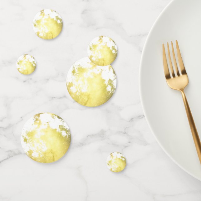 Confettis Phase de Pleine lune d'or (Groupe)