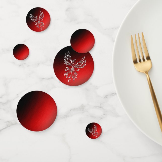 Confettis Phoenix Blanche se lève Rouge n Cendres Noires (Groupe)