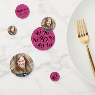 Confettis Photo du 40e anniversaire