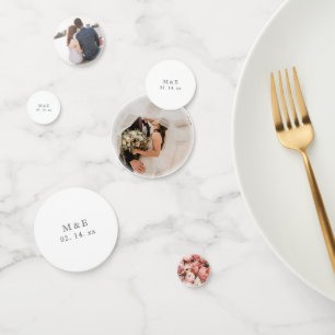 Confettis Photo Mariage de mariée et de chambre élégante