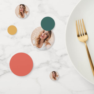 Confettis Photo personnalisée 16e anniversaire Retro Vintage