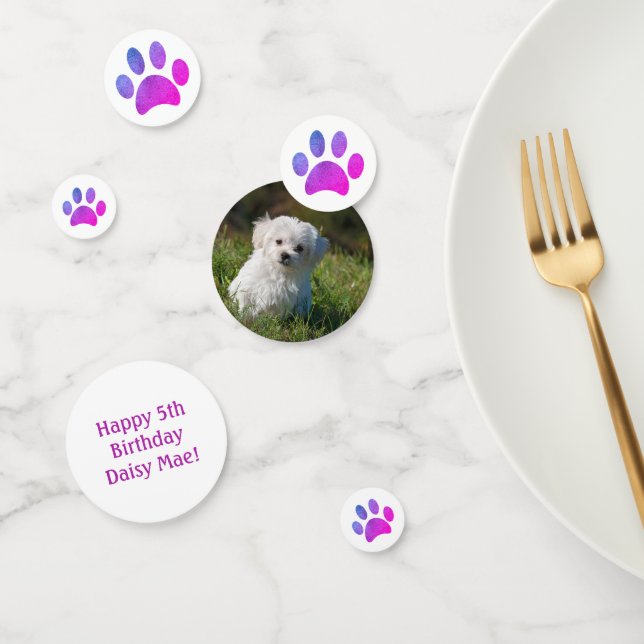 Confettis Photo pour animaux de compagnie Violet rose Emprei (Groupe)