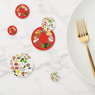 Confettis Pizza Party Topings Restaurant italien Pizzeria