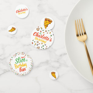Confettis Pizza, Slice of Birthday fun, kawaii