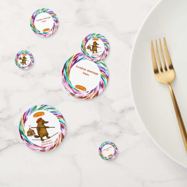 Confettis Plato platypus tightrope walker (Groupe)