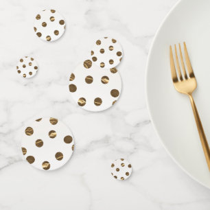 Confettis Points de bronze cuivre Papier doré Anniversaire f
