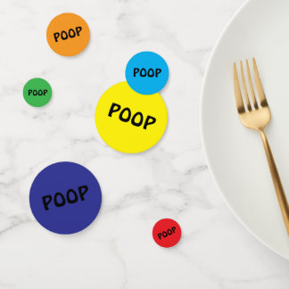 Confettis Poo amusant