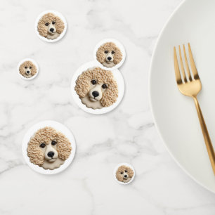 Confettis Poodle Dog 3D inspiré