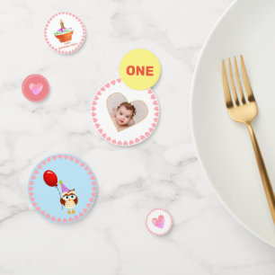 Confettis Première fête d'anniversaire de bébé