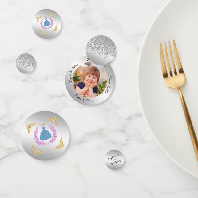 Confettis Princess Gown Gold Parties scintillant & Photo per (Groupe)