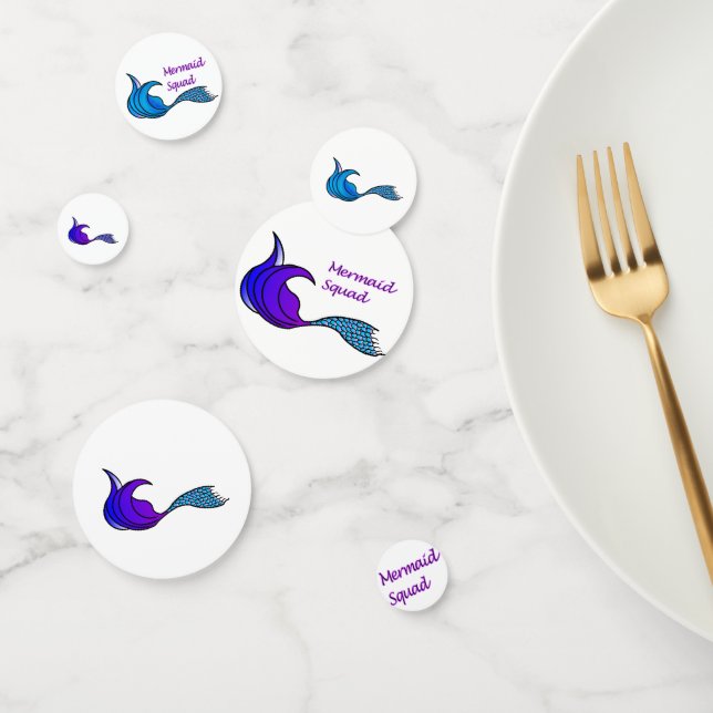 Confettis Queues de sirène de l'équipe de Memaid sur un conf (Groupe)