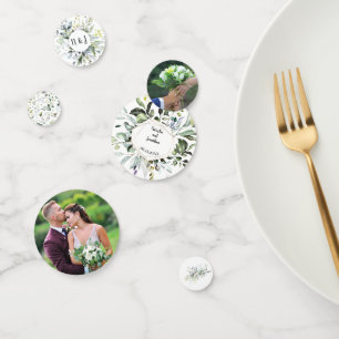 Confettis Réception de mariage à base de plantes et de verdu