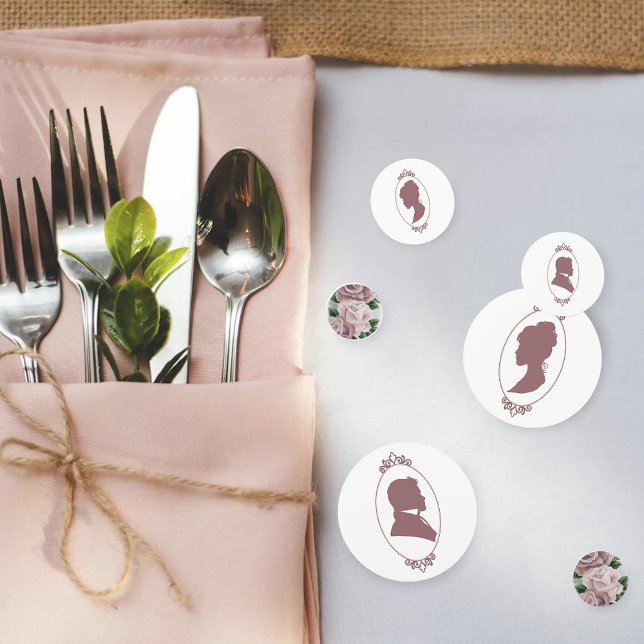 Confettis Regency Bridgerton Rose Roses Cameo (Créateur téléchargé)