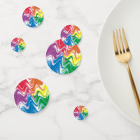 Résumé multicolore ondulé