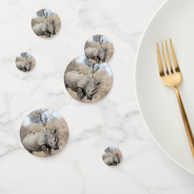 Confettis Rhino blanc (Groupe)