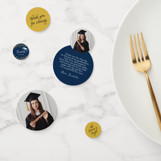 Confettis Royal Blue Gold Parties scintillant Poussière Merc (Groupe)