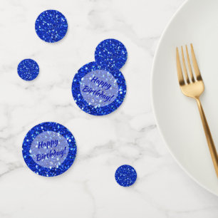 Confettis Royal Blue Sparkly Faux Parties scintillant Joyeux
