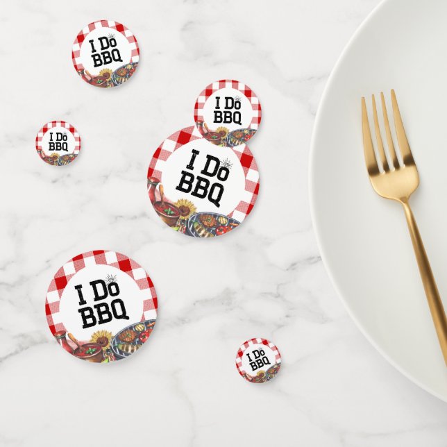 Confettis Rustic I Do BBQ Couple ShowParty En vichy (Groupe)