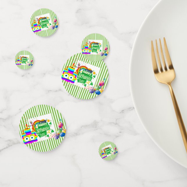 Confettis Saint Patrick's Day Joyeux anniversaire (Groupe)
