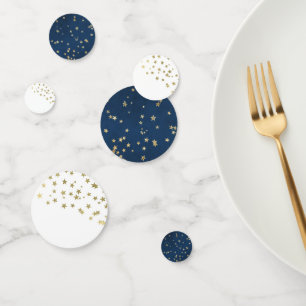Confettis Scintillement peu de baby shower blanc bleu d'or