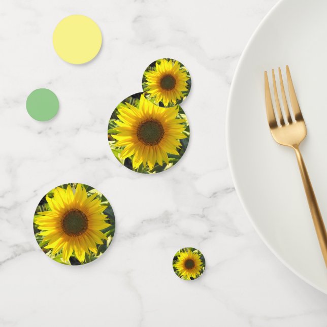 Confettis Sensation des tournesols (Groupe)