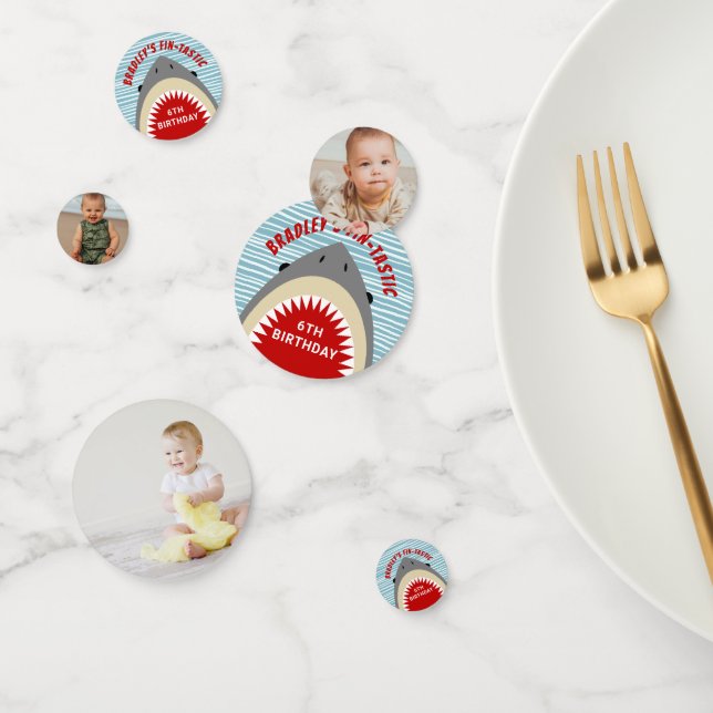 Confettis Shark Bite N'importe quel âge fête d'anniversaire  (Groupe)