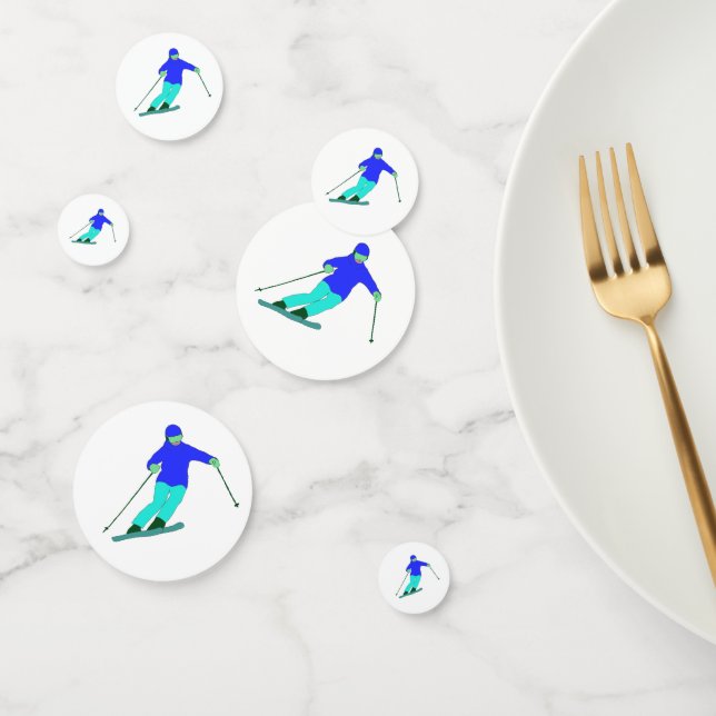 Confettis Skier Ski Ski de neige (Groupe)