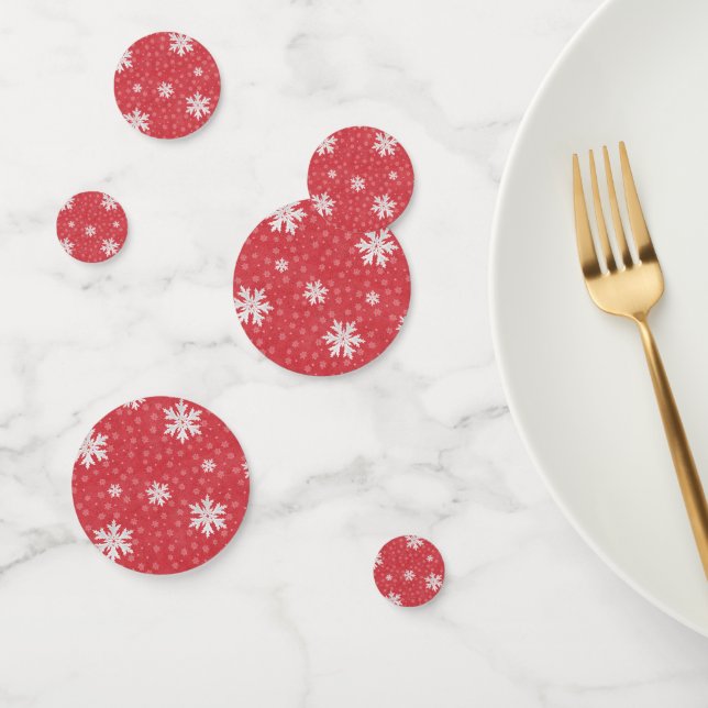 Confettis Snowflakes à l'invitation de Noël (Groupe)