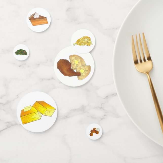 Confettis Soul Aliments Favoris Foodie Brunch Sud Déjeuner (Groupe)
