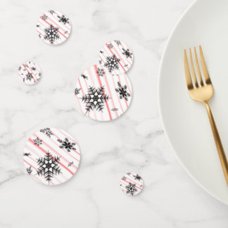 Confettis Sucre de canne avec Snowflakes 60pcs Table Confett