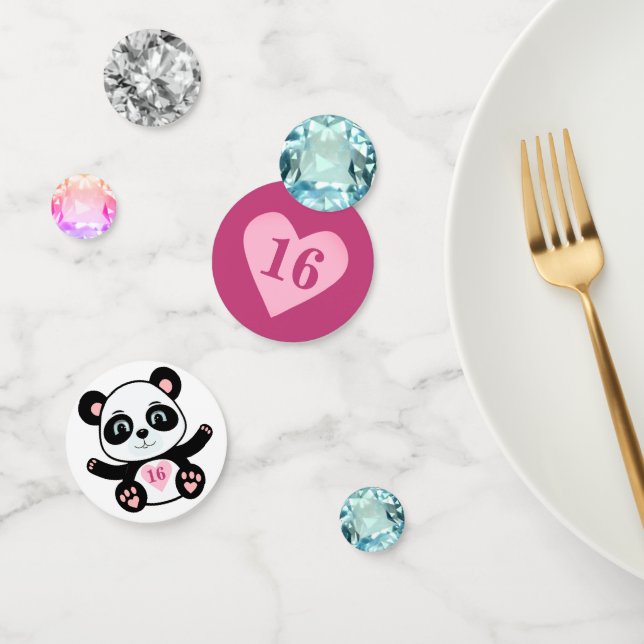 Confettis Sweet 15th 16th Birthday Gemstones (Groupe)