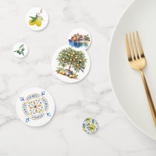 Confettis Table de mariage sur le thème de l'Italie méditerr