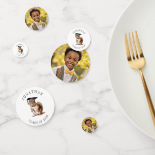 Confettis Table des diplômes de la maternelle de l'écureuil