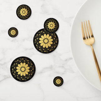 Confettis Table Mandala Gold