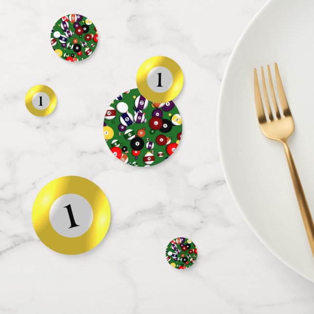 Confettis Tablefetti - Billard et 1 balle (Groupe)