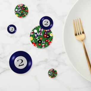 Confettis Tablefetti - Billard et 2 balles