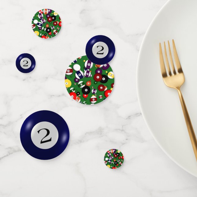 Confettis Tablefetti - Billard et 2 balles (Groupe)