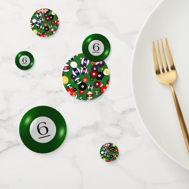 Confettis Tablefetti - Billard et 6 balles (Groupe)