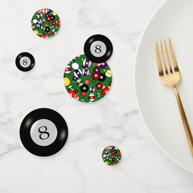 Confettis Tablefetti - Billard et 8 balles (Groupe)