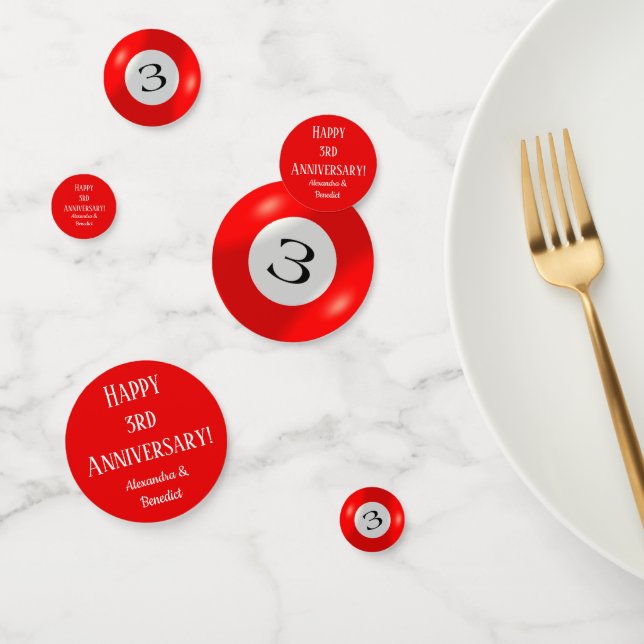 Confettis Tablefetti - Trois balles (Groupe)