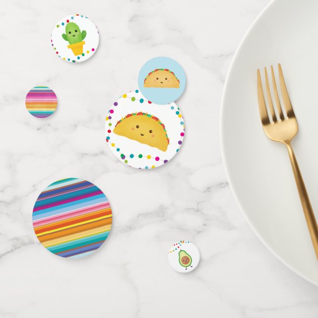 Confettis Thème Taco | décoration de fêtes à thème de la fêt (Groupe)
