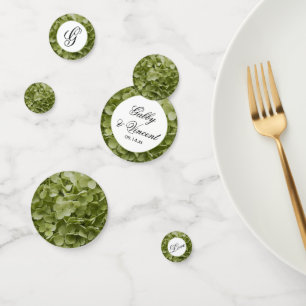 Confettis Vert Annabelle Hydrangea Fleurs Mariage