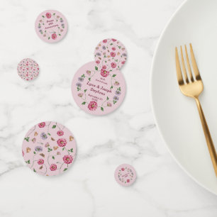 Confettis Vin floral rose et violet