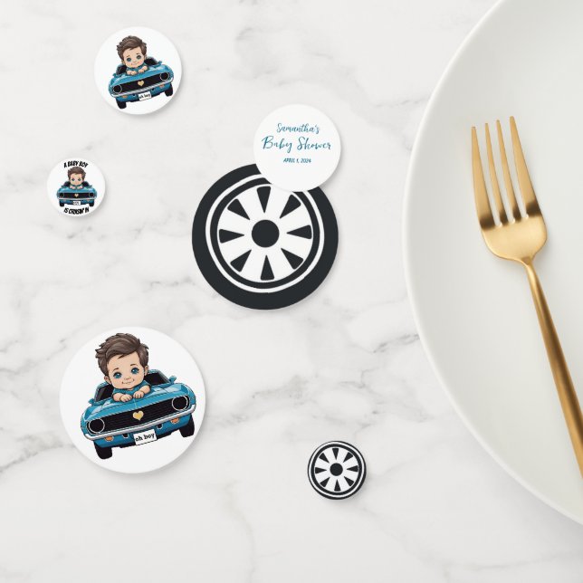 Confettis Voiture Classique Voiture Baby Boy Cruisin' Dans D (Groupe)